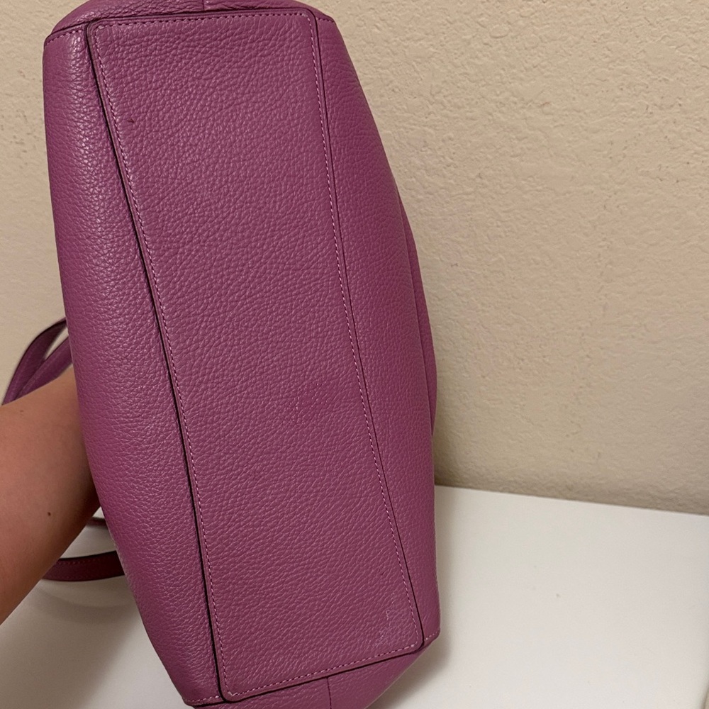 Coach Cherry Charm Magenta Shoulder Bag - Picture 5 of 7